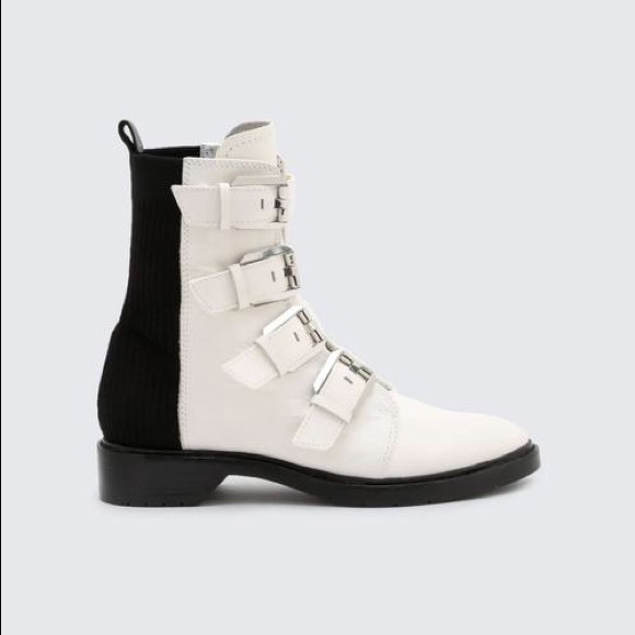 dolce vita white combat boots